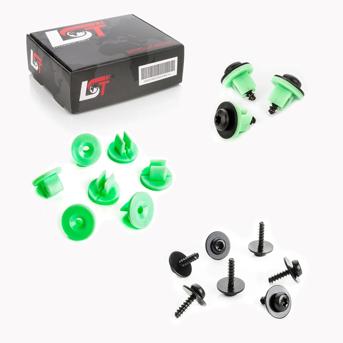 10x Baffle Air Deflector Air Duct Expansion Nuts Screws for FORD FOCUS III
