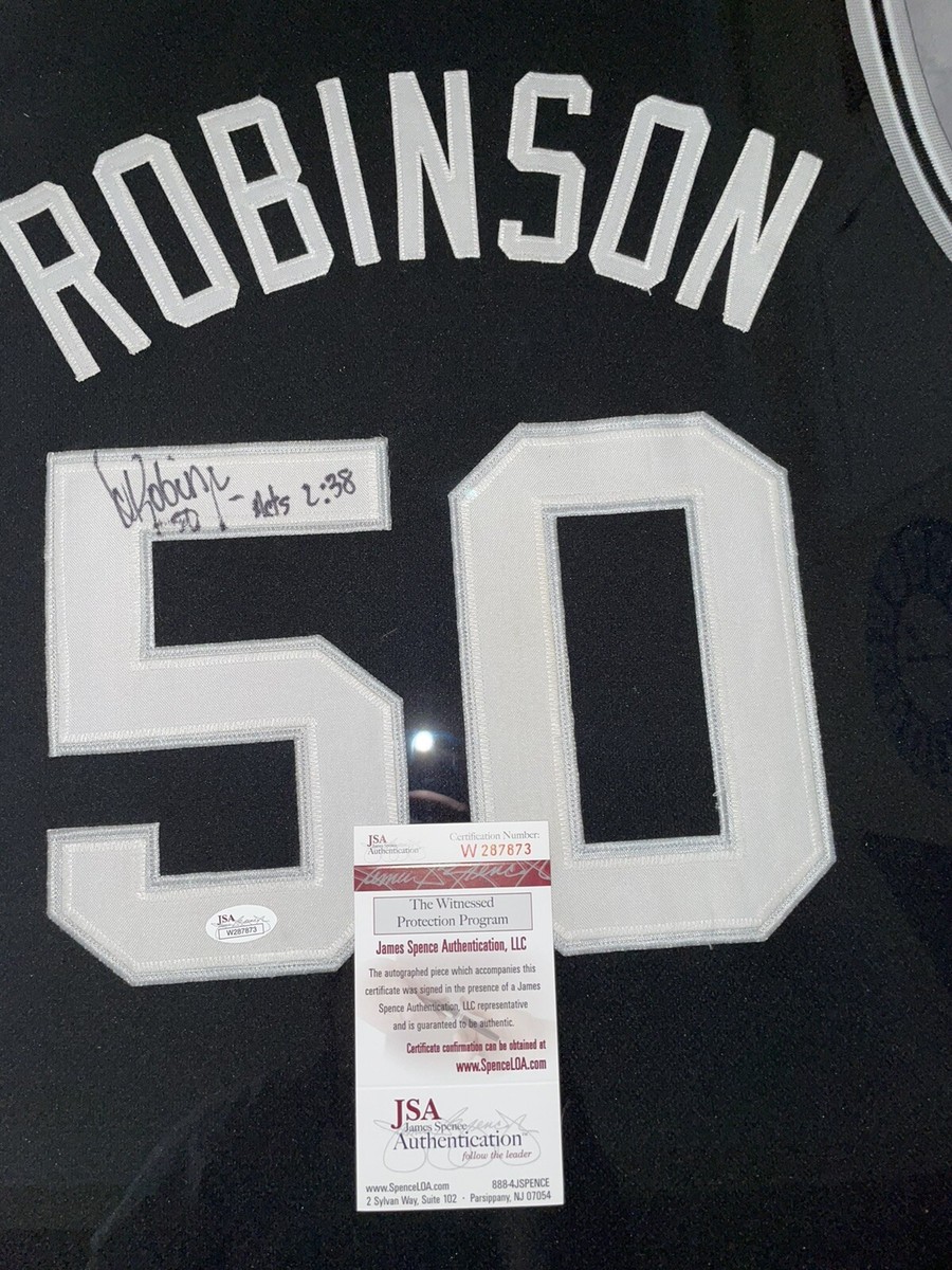 David Robinson Signed / Framed San Antonio Spurs Jersey JSA COA