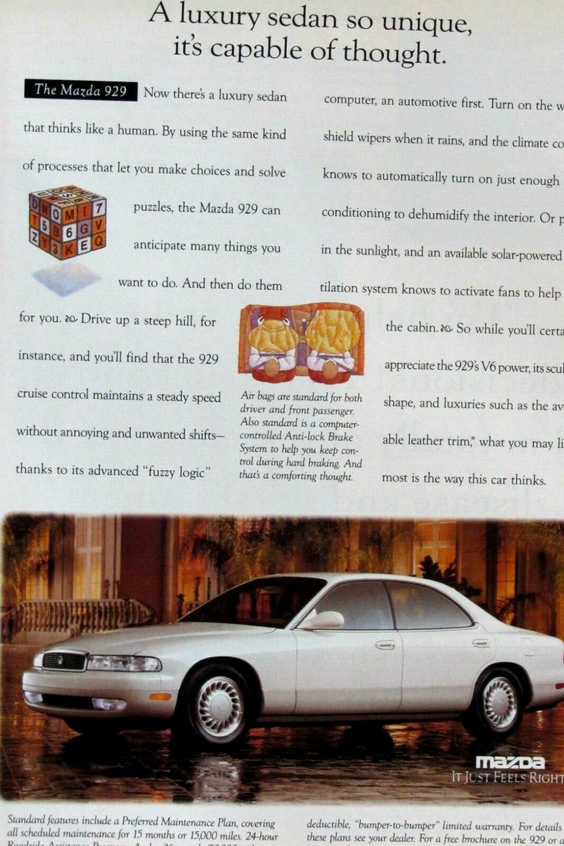 1993 Mazda 929 So Unique It's Capable Of Thought Original Regional