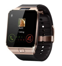 Smart watch DZ09 Bluetooth Camera SIM Card Slot TF Card Wrist phone Gold