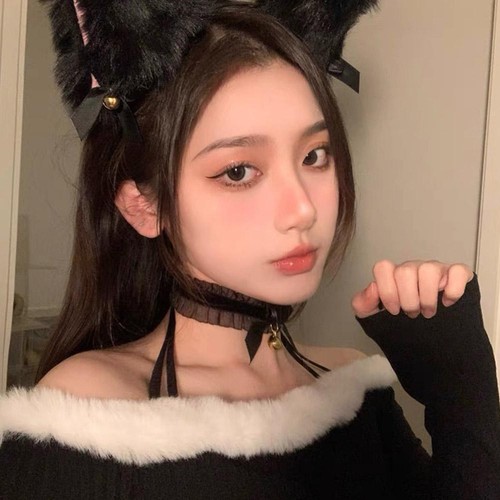 Cat Ear Bow Headband Claw Gloves Cosplay Plush Hairband Girl Headwear Women P6D4 - Picture 16 of 28