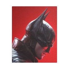 Canvas Poster, 2022 Batman Wall Art Print, Stretched Satin Canvas, Superhero