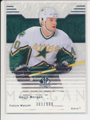 2003-04 SP Authentic #129 GAVIN MORGAN - x/900 Rookie Card - Dallas Stars