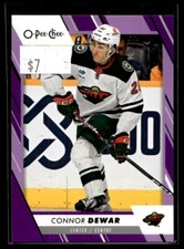 2023-24 O-Pee-Chee Purple Border Connor Dewar 04/49 Minnesota Wild #308