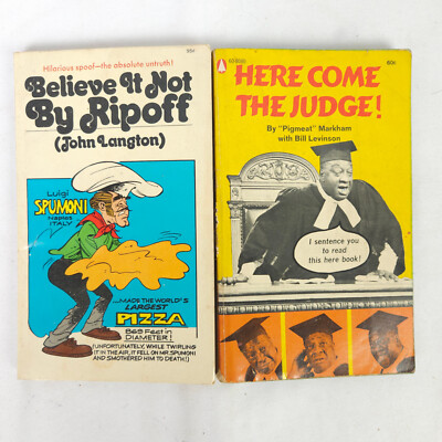 Vintage Comedy Book Lot - Believe It Or Not By Ripoff - Here Come The Judge
