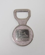 Vintage John Deere Metal Bottle Opener Plated Steel Pocket