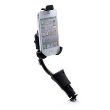 CAR MOUNT CHARGER HOLDER DC SOCKET USB PORT CRADLE SWIVEL PLUG-IN for PHONES
