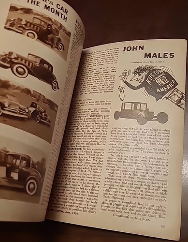 ROD & CUSTOM MAGAZINE JUNE 1954 '33 FORD ROADSTER, GEORGE BARRIS HUBCAPS - Picture 8 of 8
