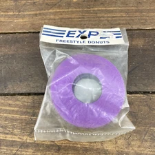 Old School BMX Donut Set Purple Grip EXP Foam OG 1980s  Pads  Freestyle