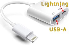 Adattatore OTG connettore Apple USB-A 3.0 dati+carica per iPhone 13 mini MV5X