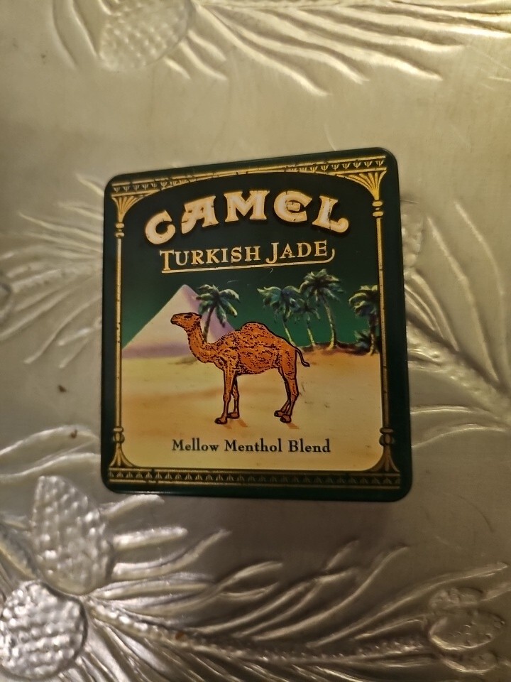 does turkey sell menthol cigarettes Collectible Camel Turkish Jade Mellow Menthol Blend Cigarette Tin