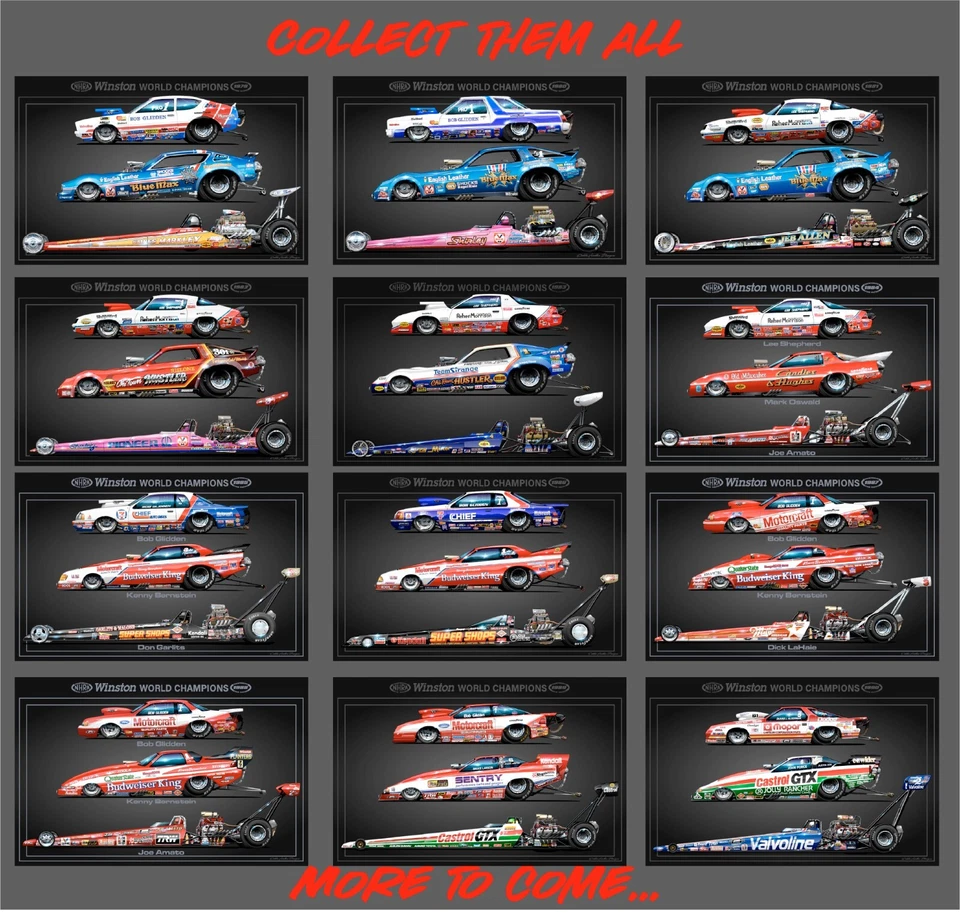 Pósters de campeonato de carreras de arrastre de la NHRA 28X18 pulgadas Foto 2 de 2