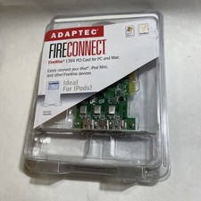 ADAPTEC FIRECONNECT 3-Port FireWire Card for Desktop PC  Mac AFW-4300CS Kit