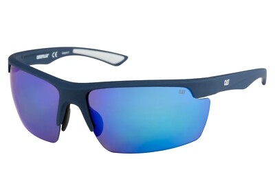 Caterpillar Cat Pickup Rubberized matte navy, Sunglasses, Blue mirror, Polarized