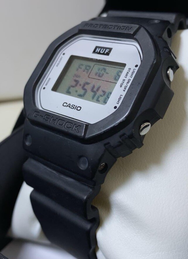 CASIO G-SHOCK×HUF Collaboration Model DW-5600HUF-1 From CASIO G-SHOCK×HUF Collaboration Model DW-5600HUF-1 From