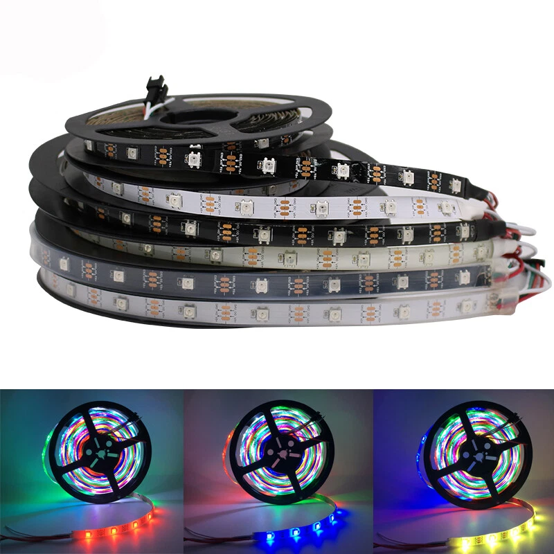 DC5V WS2812B LED Strip Lights Power Remote Kit 30/60/144 LEDs 5050 Dream Coloor - Image 3 of 4