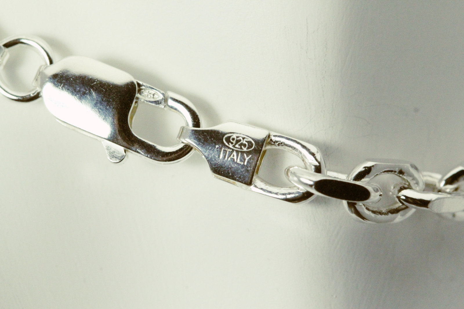 925 Sterling Silver 22" Long Solid Heavy Cable Ch… - image 7