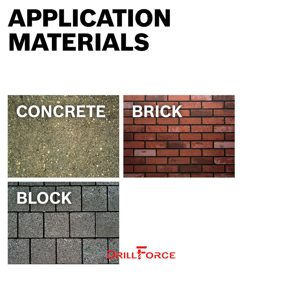 SDS Plus Rotary Hammer Drill Bit Set - 10-Piece 3/8" X 6" Concrete Masonry Dr - View #4