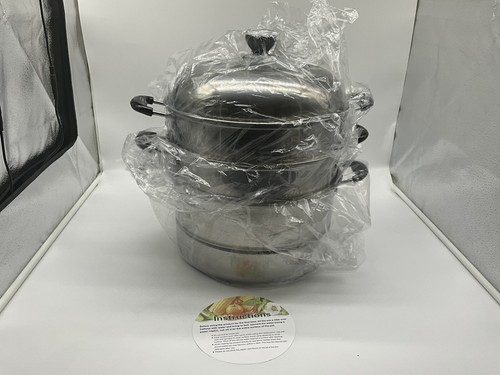 Helperware Vaporiera Acciaio Inox 3 Strati Nuova in Scatola Utensili Cucina Pentole - Foto 12 di 12