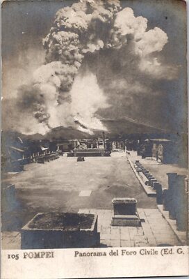 Vintage PPC - Pompei - Panorama del Foro Civile - F53945