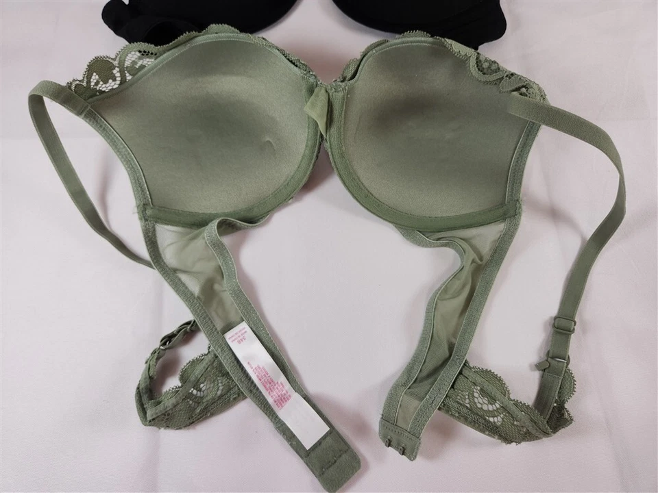 (3x) Sujetador Xhilaration 34B Negro Camiseta Sujetador y Verde y Negro Encaje Moda Sujetadores Foto 3 de 4