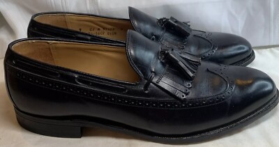 Johnson and Murphy aristocraft size 9 black MADE IN USA Johnston & Murphy Mens Black Aristocraft Dress Shoes Size 9  main image 3
