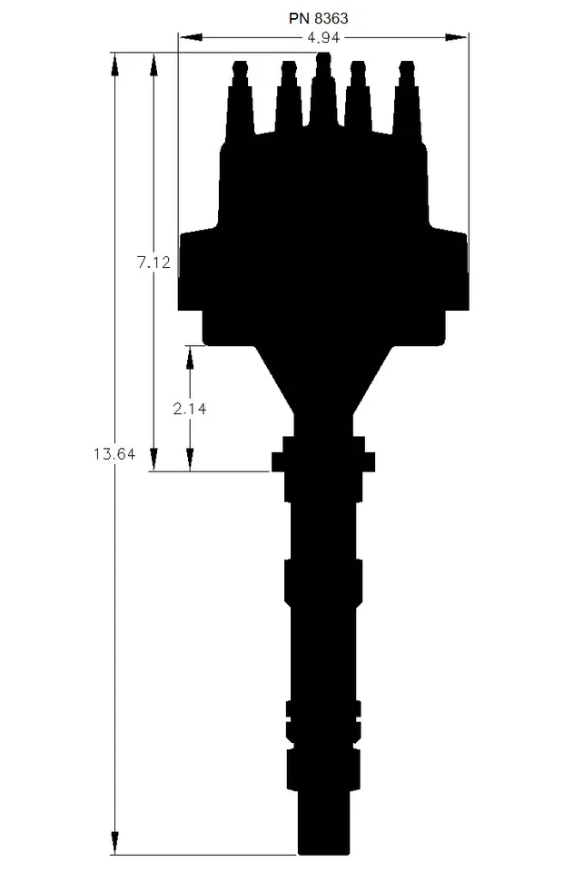Магнитный распределитель пикапа MSD с пылесосом Advance подходит для Cadillac 368 425 472 500 - Изображение 2 из 4