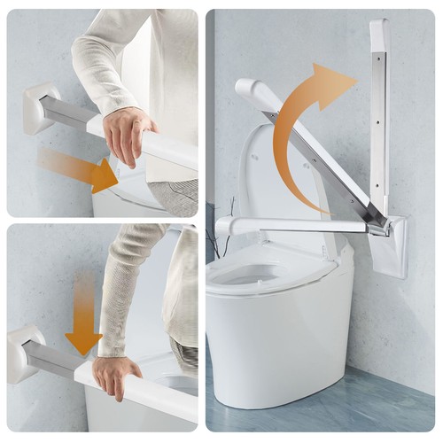 Klappgriff Stützgriffe Stützklappgriffe WC Aufstehhilfe Haltegriffe Bad 56-70cm - Bild 9 von 20