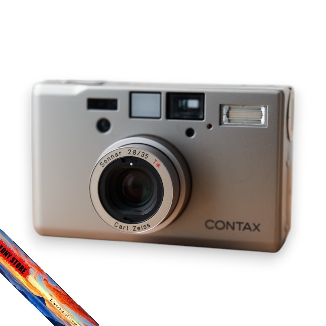 Contax T3 35mm Compact Film Camera Silver Titanium Point