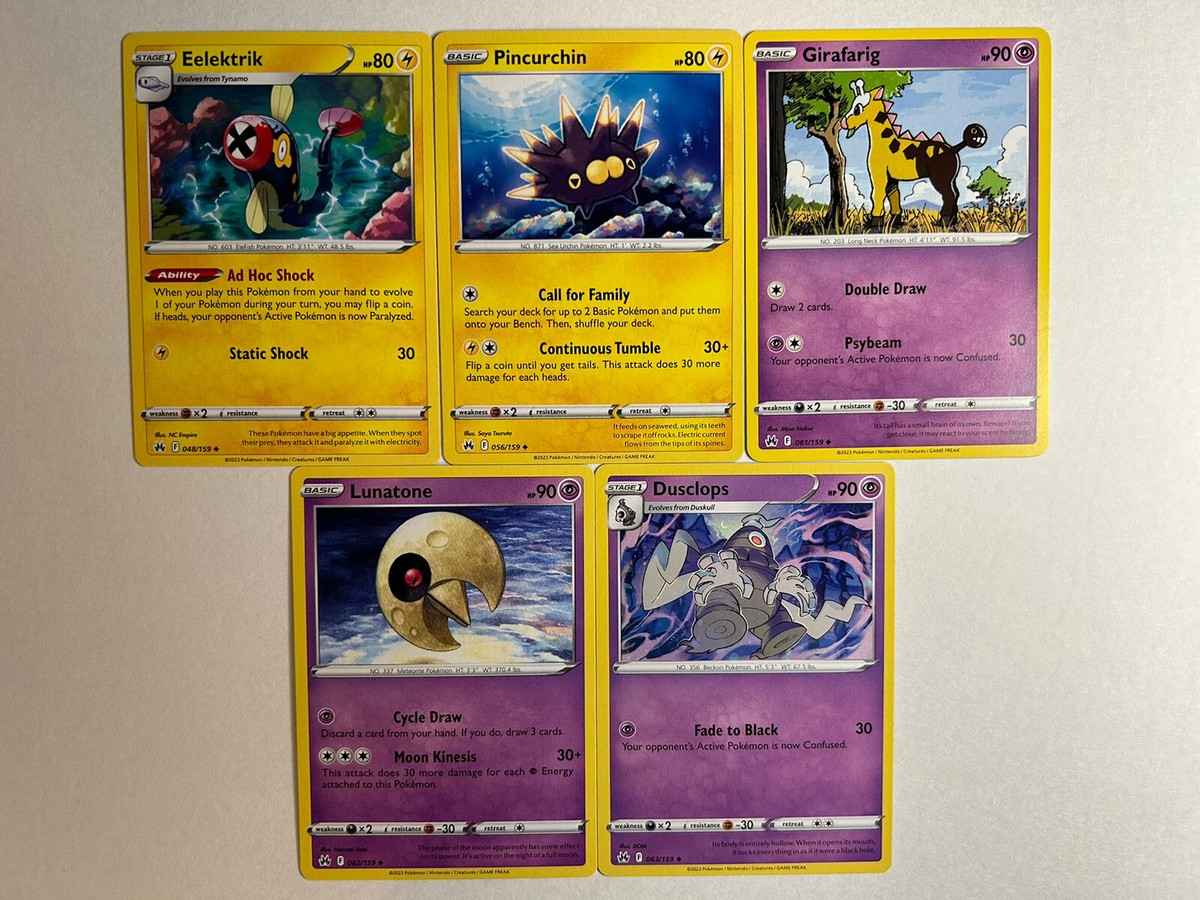 Pokémon TCG: Crown Zenith Bulk Lot - 17 Card Count - ALL Uncommon