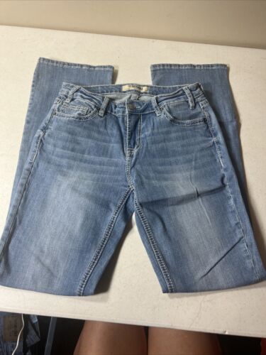 Rock & Roll Jeans Mens 27x34 Blue Denim Mid Rise Riding Western Outdoor