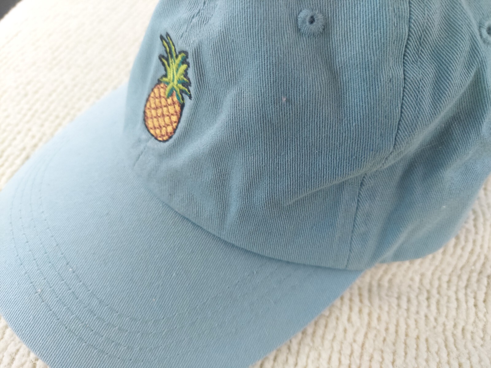 Pineapple Strapback Baseball Cap/ Hat. Green. - image 3