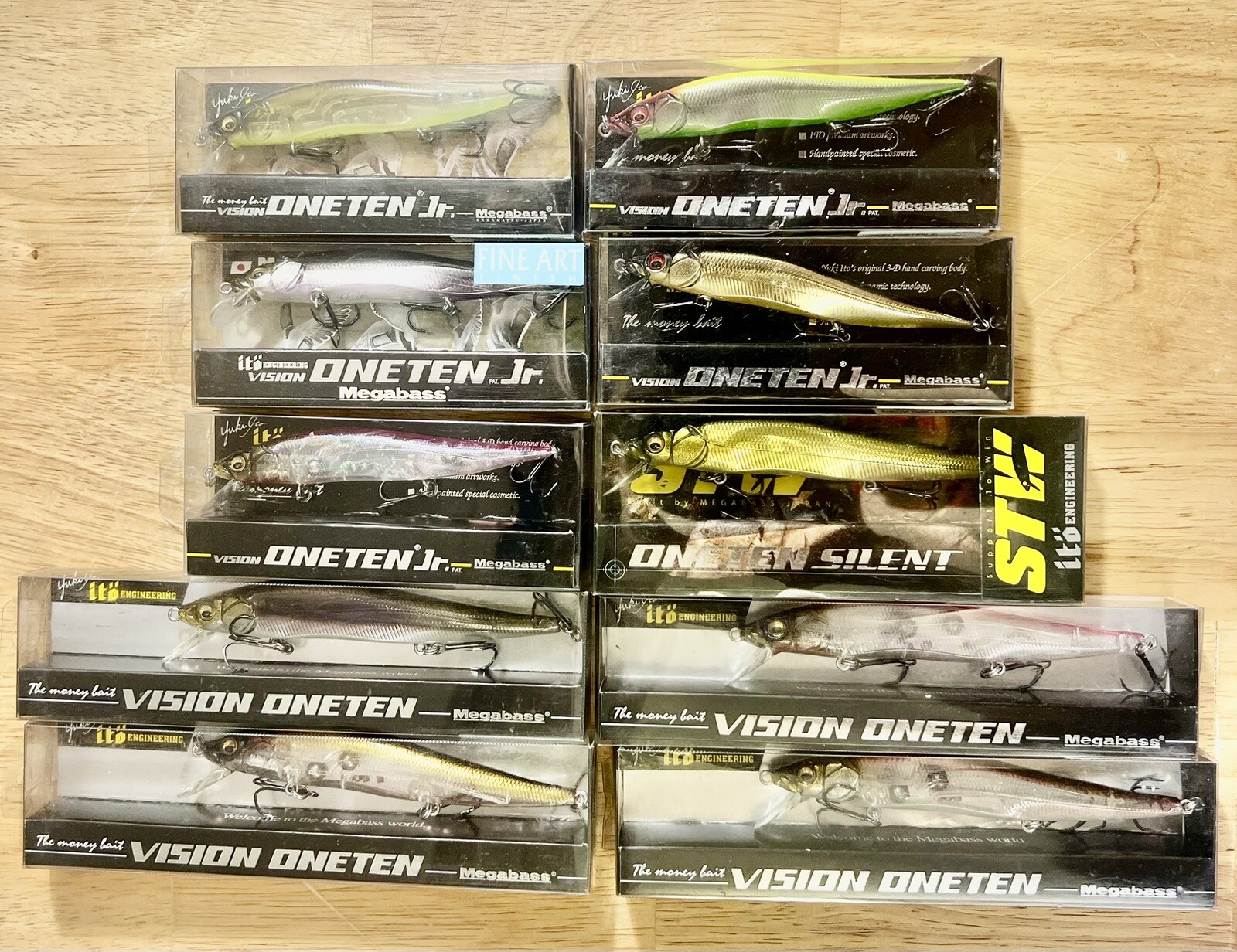 Megabass (Lot Of 10) Ito Vision 110 Jr 110 Suspending Jerkbaits, Free Shipping! - Image 8