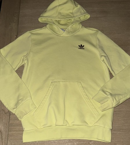 Adidas Originals Kids Adicolor Hoodie Pulse Yellow/Maroon Unisex Boy’s Med 11/12