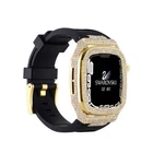 Bling Diamond Mod Kit Case For Apple Watch 9 8 7 6 5 SE 44/45mm Band Strap Cover