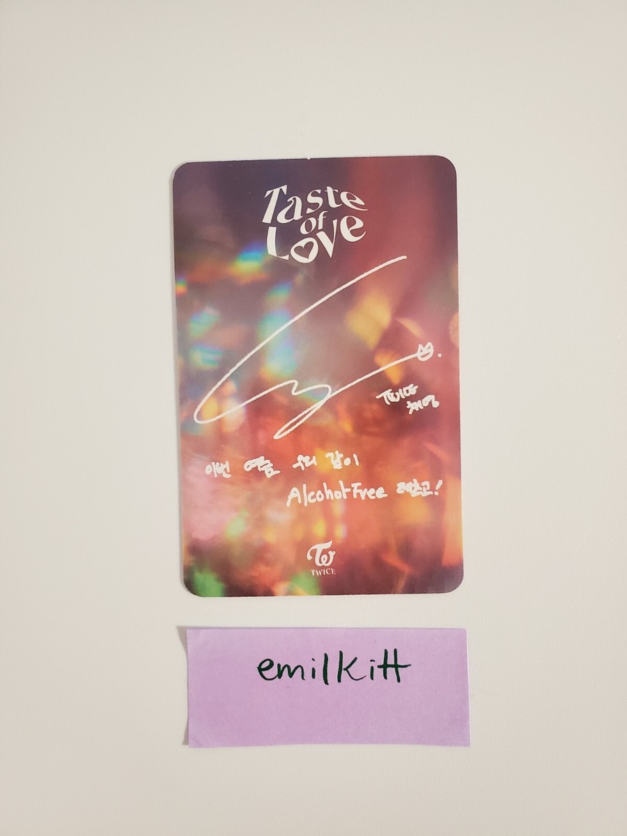 Twice Chaeyoung Taste Of Love Official Photocard PC KPOP USA | eBay