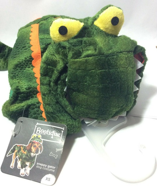 Bootique Snappy Gator Dog Costume XS Green Alligator Puppy 2016