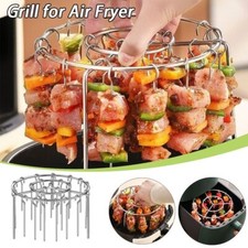 Stainless Steel Air Fryer Grill Hanging Skewers Rack  for Home Kitchen Outdoor