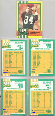 1990 Topps 1000 Yard Club 1-30 w/Non/Disclaimer/Tiffany/*&**/5 Variations U Pick