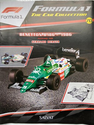 GERHARD BERGER BENETTON B186 1986 (SCALE 1:43) FORMULA 1 CAR