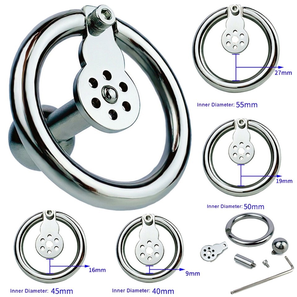 Men Chastity Device Stainless Steel Inverted Plugged Small Short Metal ...