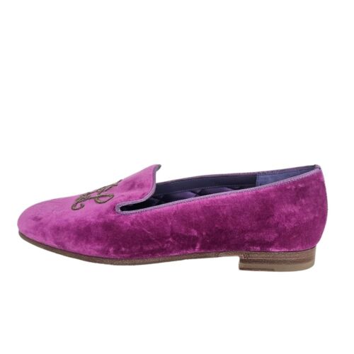 Ralph Lauren Collection Alonzo Velvet Loafers (Single Shoes) - Picture 4 of 9