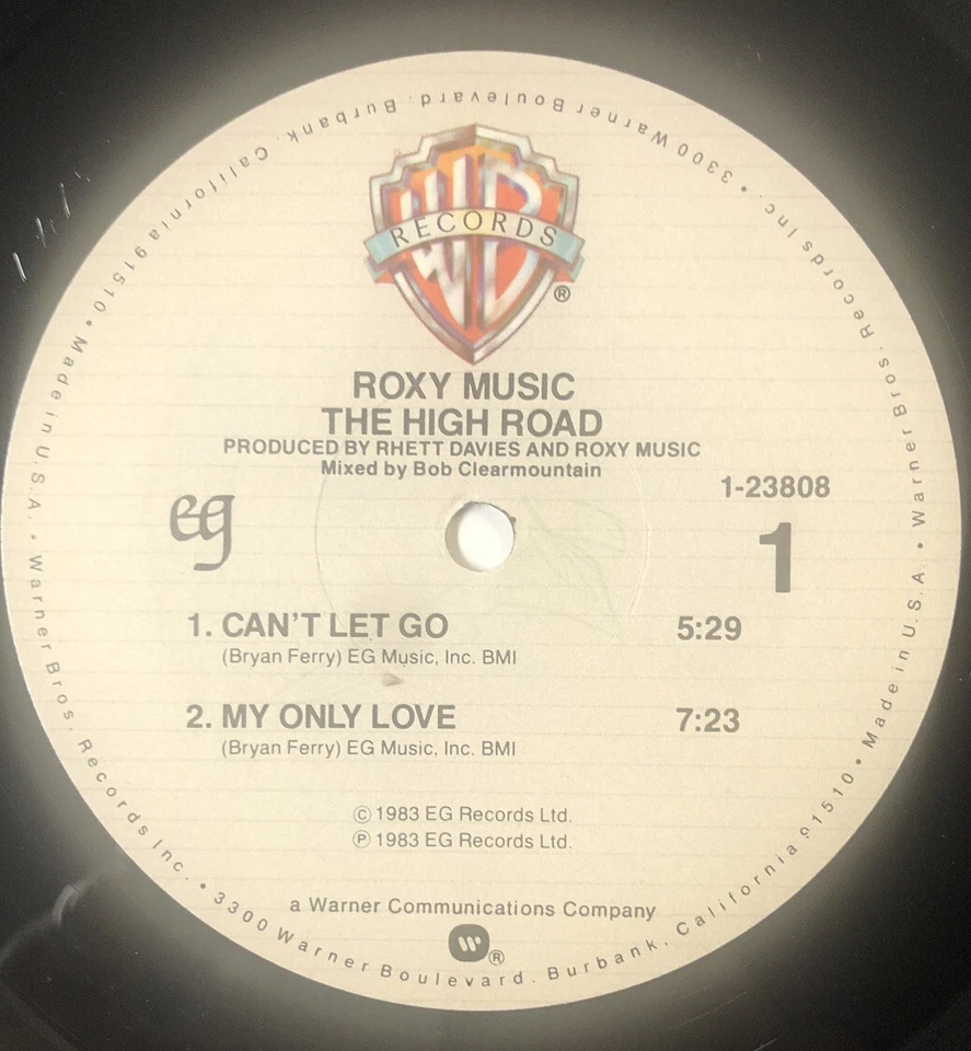 Musique Roxy Music Bryan Ferry - The High Road - Vinyl 12" Single EP (1983)  Foto 4 de 4