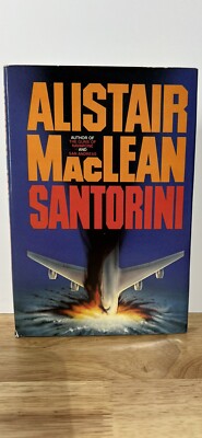 Santorini Hardcover By Alistair MacLean BCE HCDJ First Edition 1986 Vintage