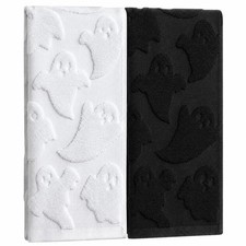 2 Pack Halloween Ghost Hand Towels for Bathroom,100 Cotton