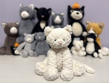 Jellycat Retired Medium Fuddlewuddle Cream Kitty, New Without Tags, Genuine