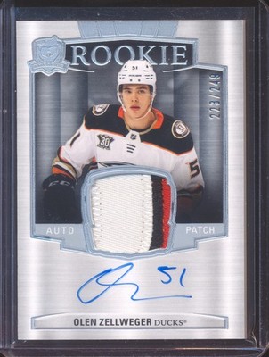 2024 UPPER DECK THE CUP OLEN ZELLWEGER #142 PATCH JERSEY AUTO AUTOGRAPH /249!