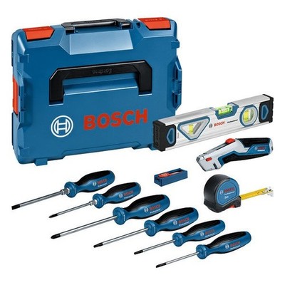 Bosch Set mit Schraubendrehern und verschiedenen Handwerkzeugen, 19-teilig