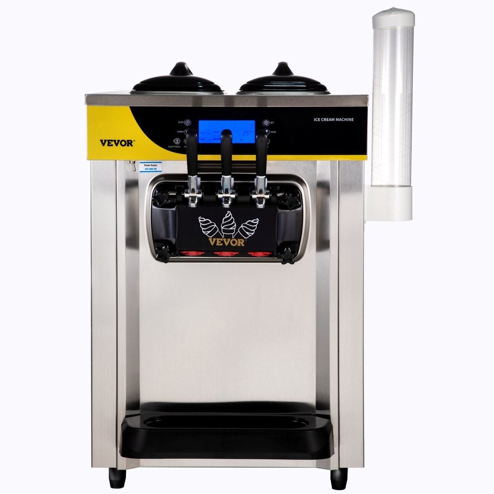 22‑30L/H Yield, 2200W Countertop Soft‑Serve Ice Cream Machine