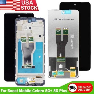 USA For Boost Mobile Celero 5G Plus 5G+ LCD Display Touch Screen Digitizer±Frame
